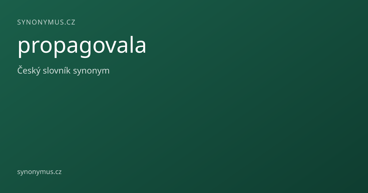 Náhled odkazu: propagovala