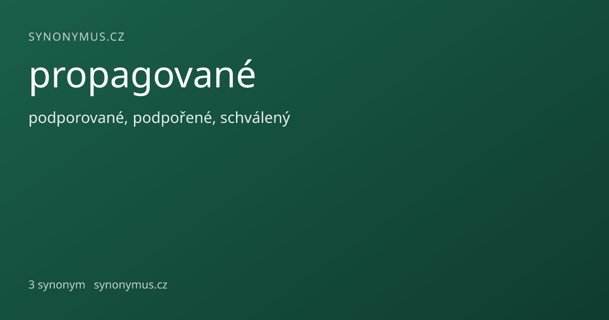Náhled odkazu: propagované