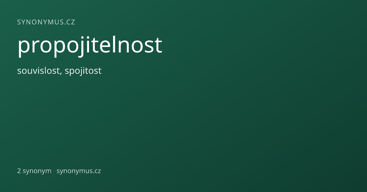 Náhled odkazu: propojitelnost