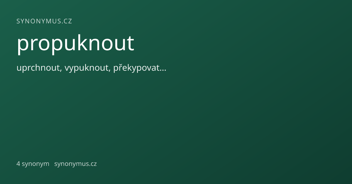 Náhled odkazu: propuknout