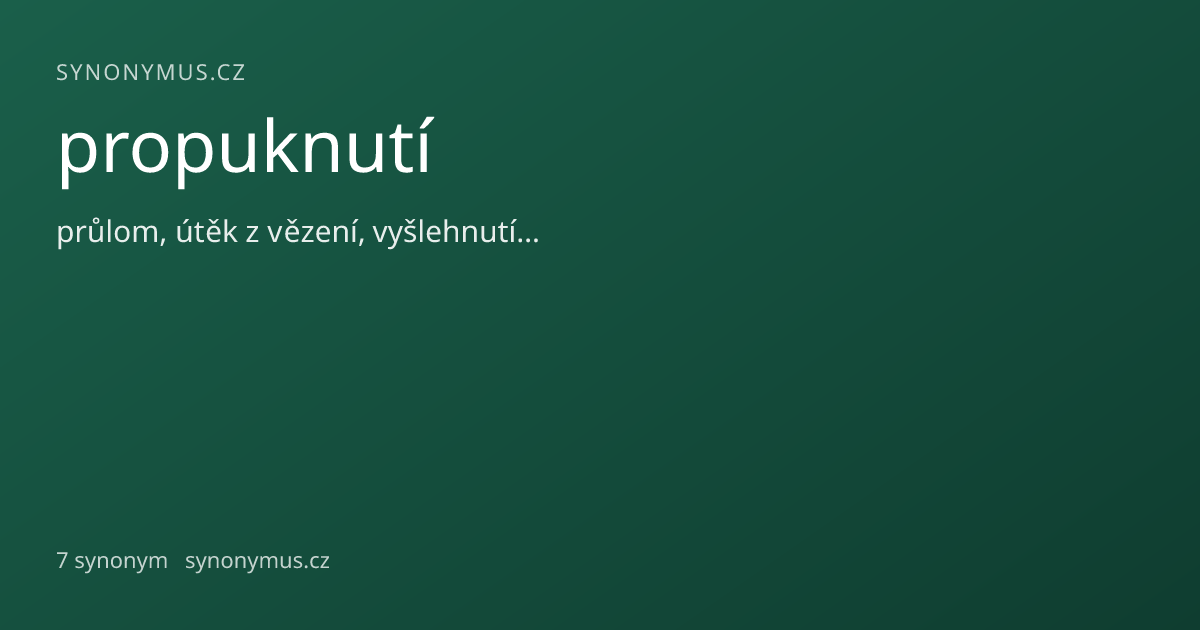 Náhled odkazu: propuknutí