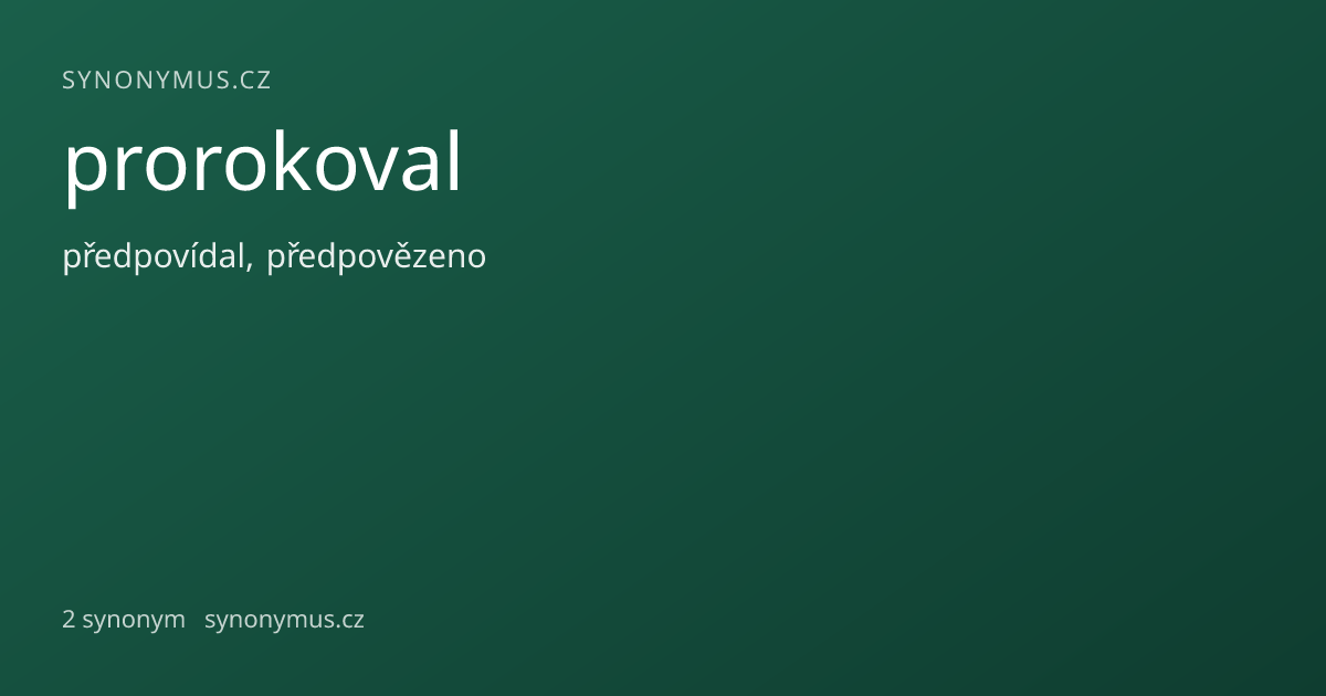 Náhled odkazu: prorokoval