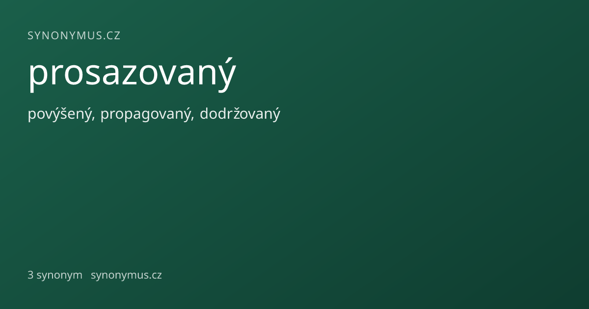 Náhled odkazu: prosazovaný