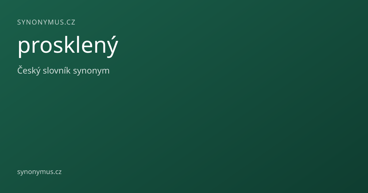 Náhled odkazu: prosklený