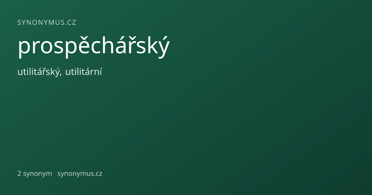 Náhled odkazu: prospěchářský