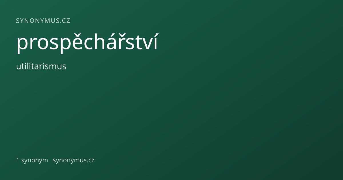 Náhled odkazu: prospěchářství