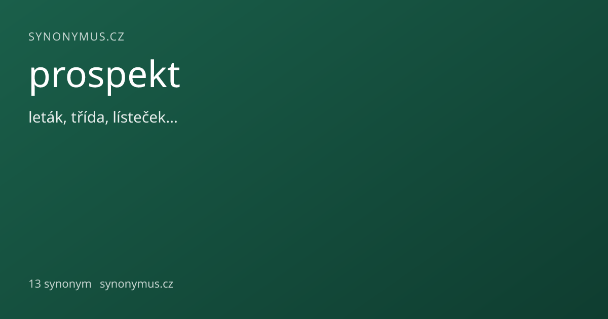 Náhled odkazu: prospekt