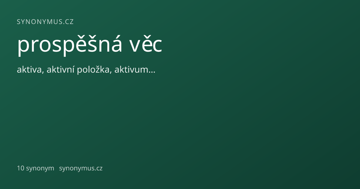 Náhled odkazu: prospěšná věc