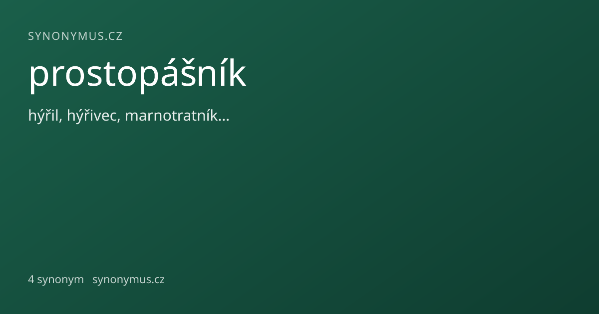 Náhled odkazu: prostopášník