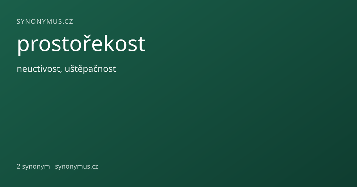 Náhled odkazu: prostořekost