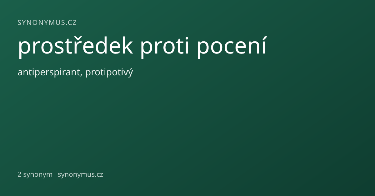 Náhled odkazu: prostředek proti pocení