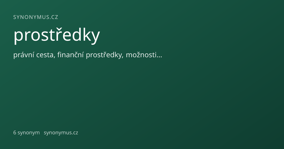 Náhled odkazu: prostředky