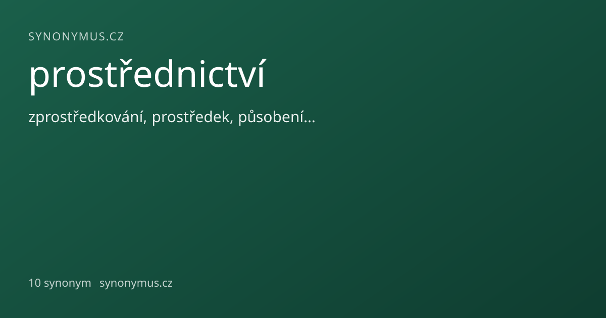 Náhled odkazu: prostřednictví