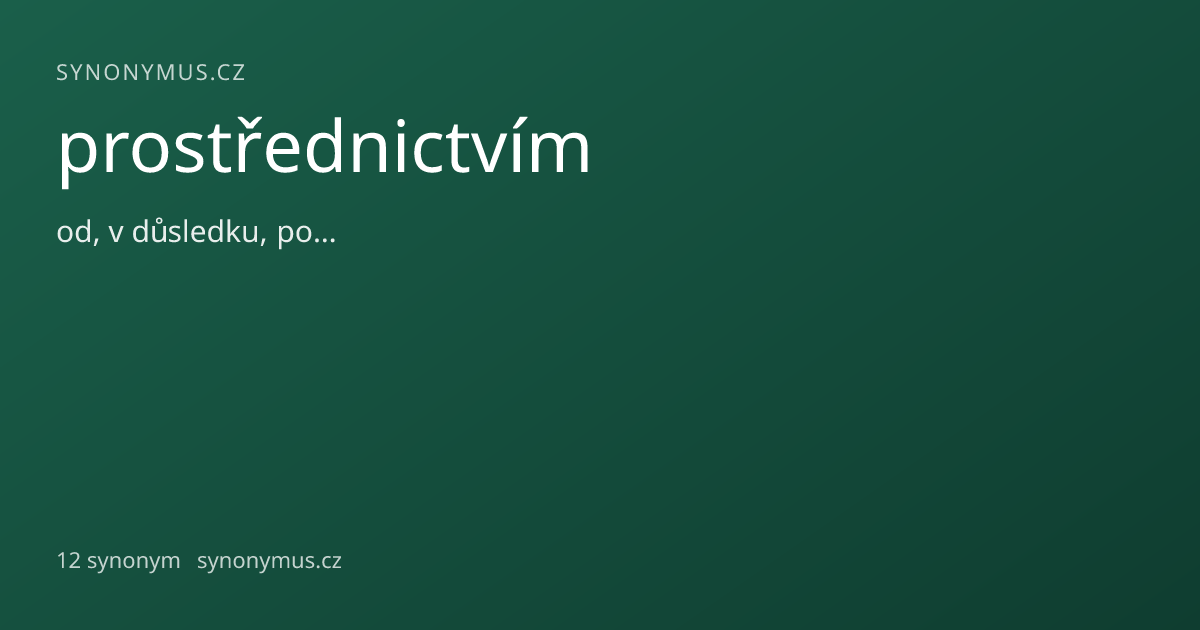 Náhled odkazu: prostřednictvím