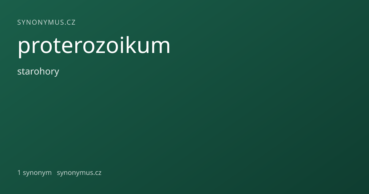 Náhled odkazu: proterozoikum