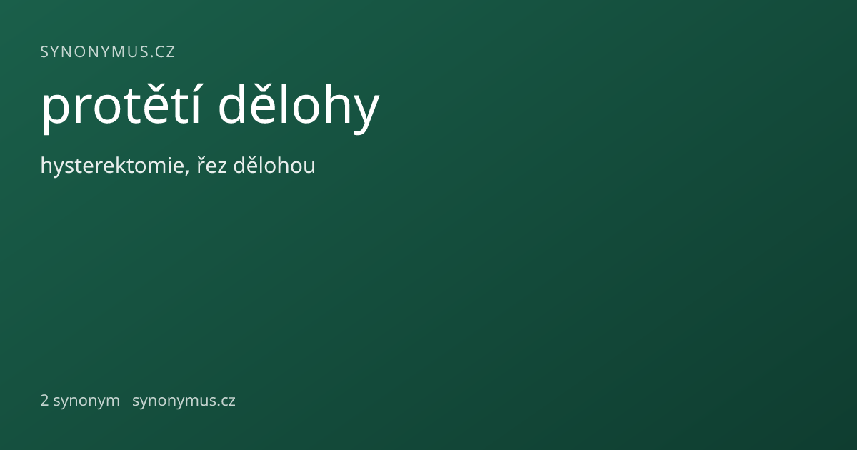 Náhled odkazu: protětí dělohy