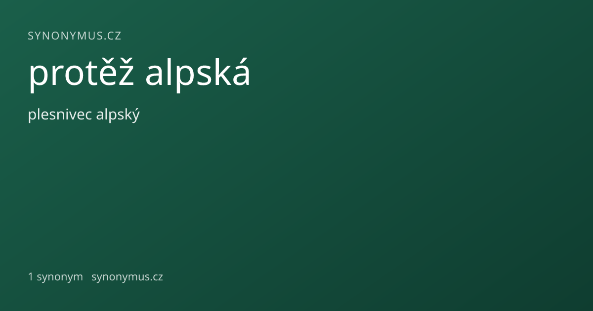 Náhled odkazu: protěž alpská