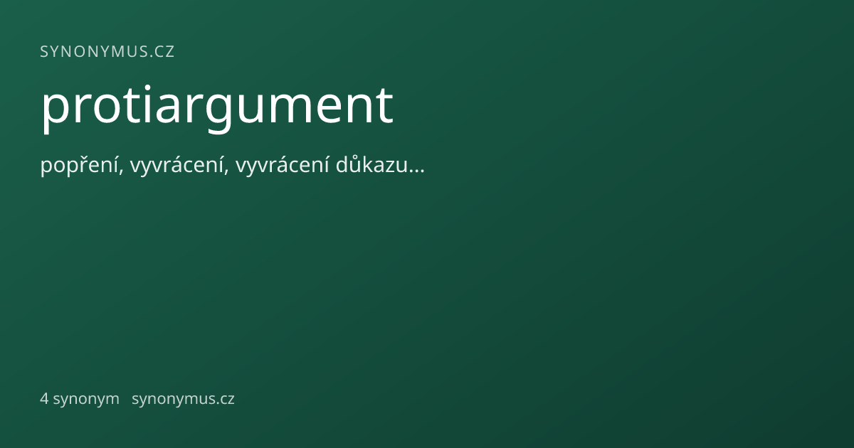 Náhled odkazu: protiargument