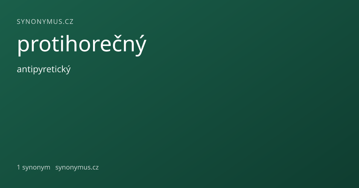 Náhled odkazu: protihorečný