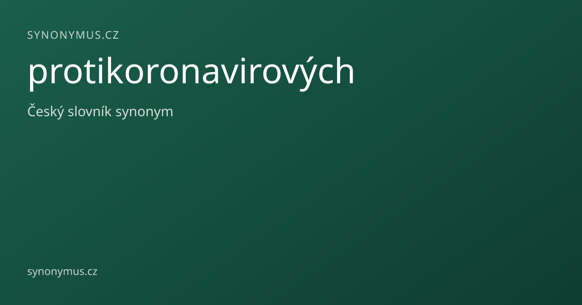 Náhled odkazu: protikoronavirových
