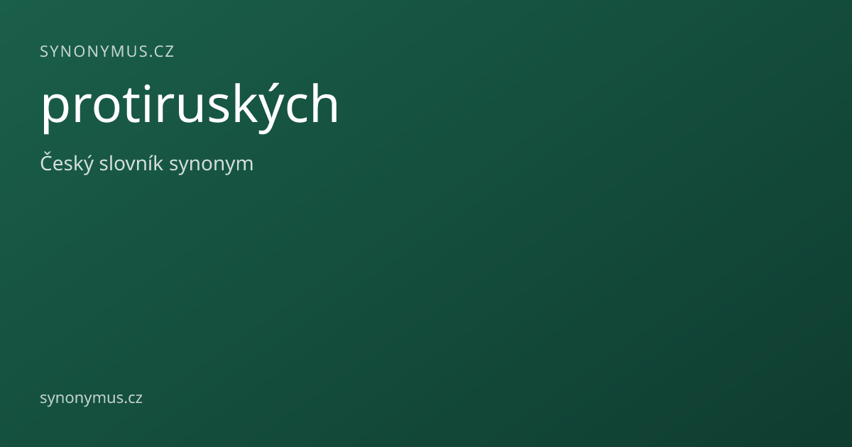 Náhled odkazu: protiruských