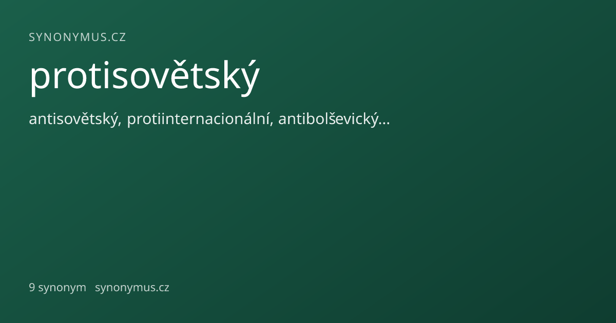 Náhled odkazu: protisovětský