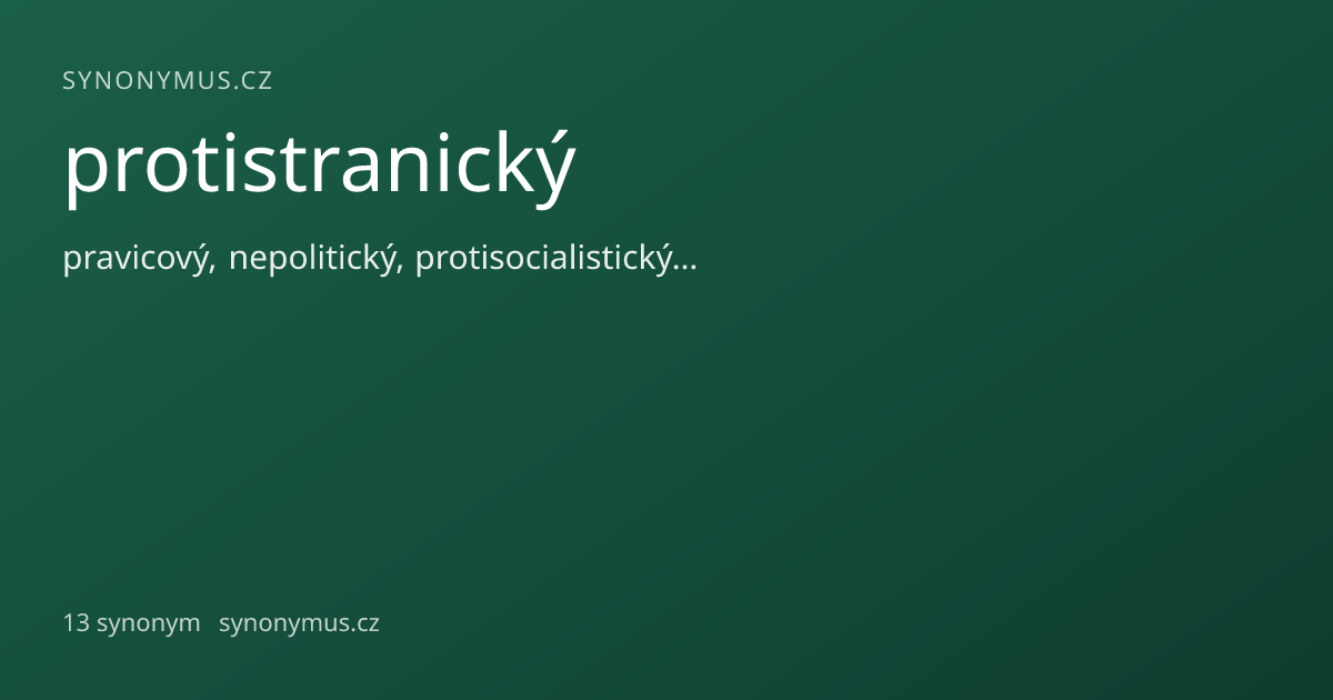 Náhled odkazu: protistranický