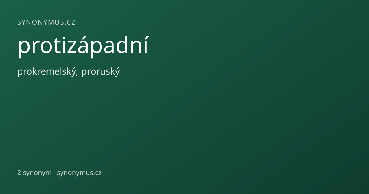 Náhled odkazu: protizápadní