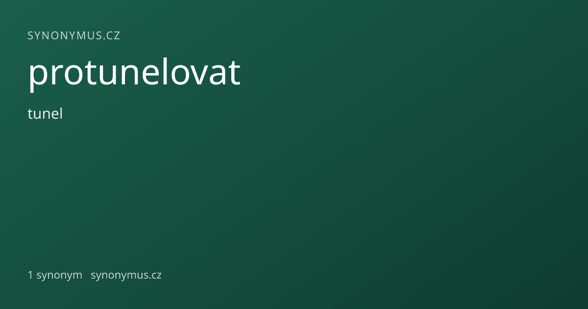 Náhled odkazu: protunelovat