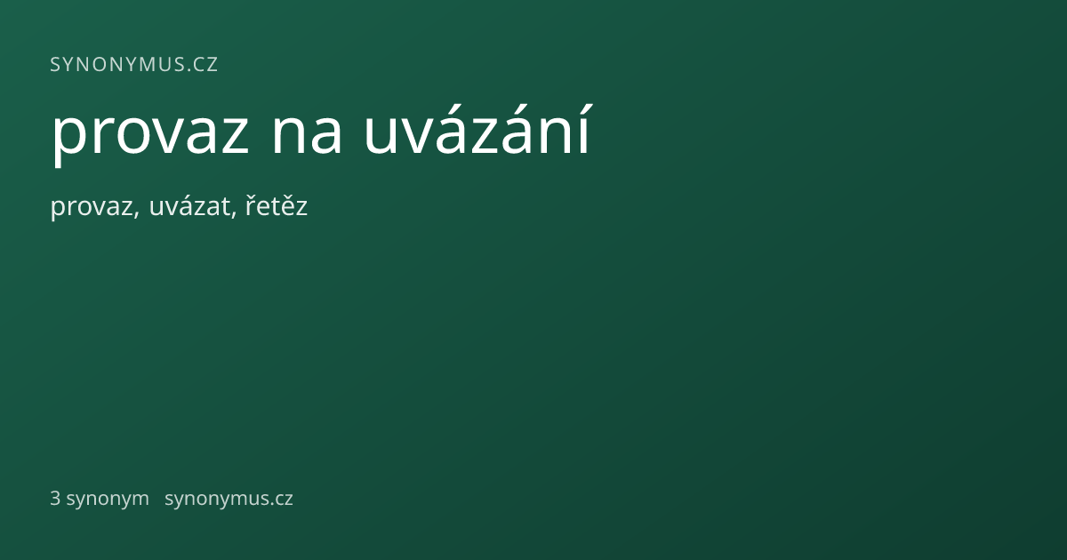 Náhled odkazu: provaz na uvázání