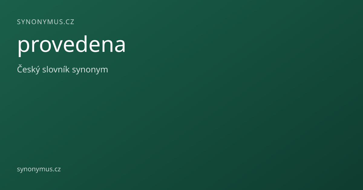 Náhled odkazu: provedena