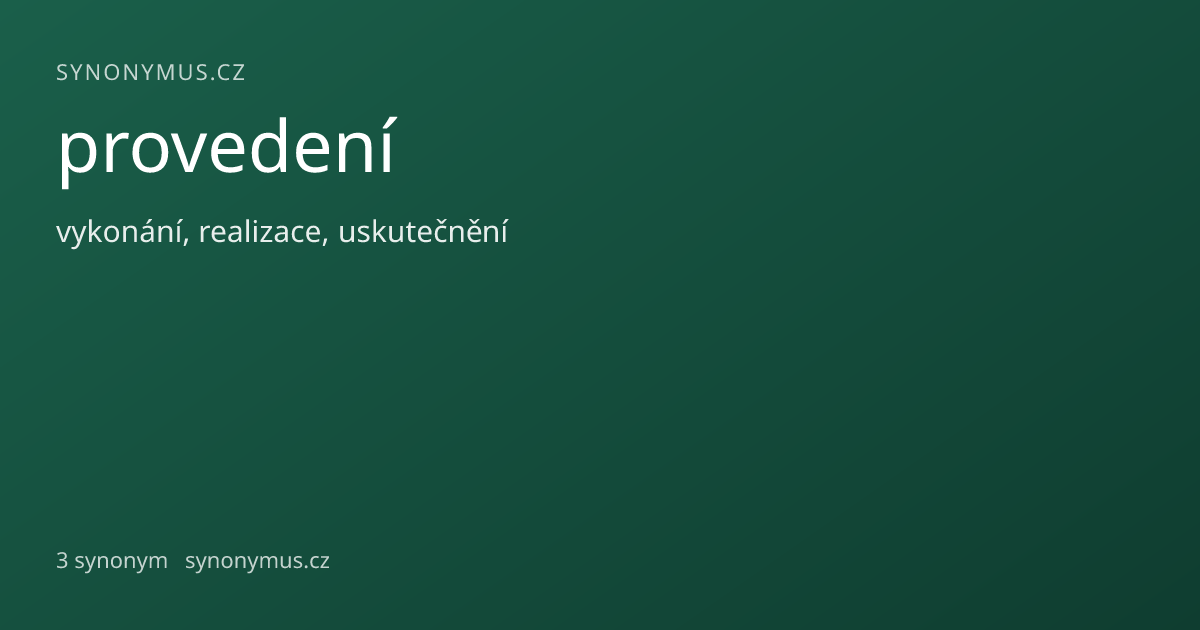 Náhled odkazu: provedení