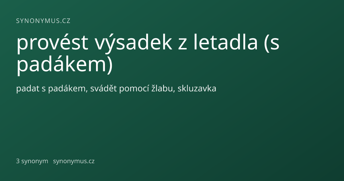 Náhled odkazu: provést výsadek z letadla (s padákem)