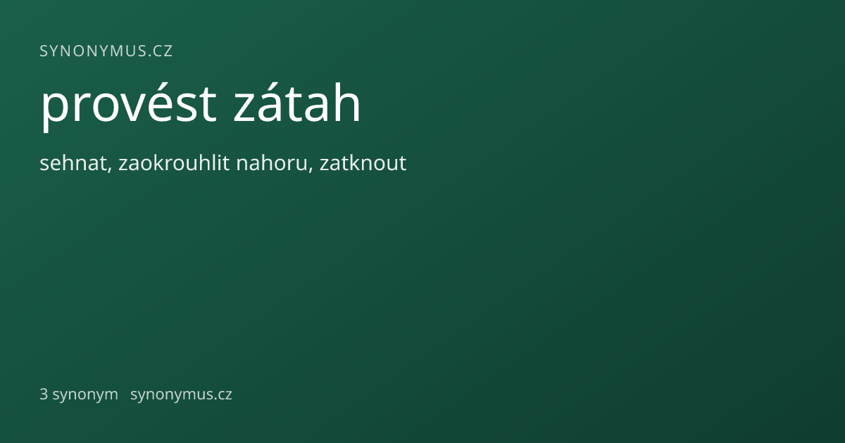 Náhled odkazu: provést zátah