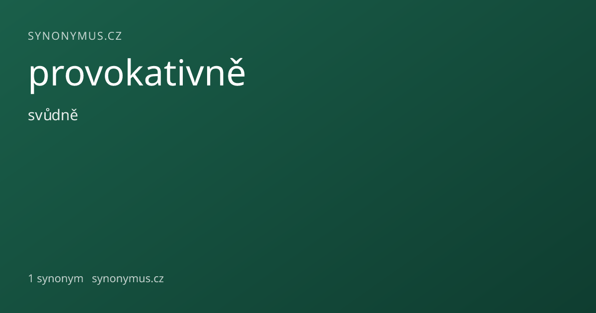 Náhled odkazu: provokativně