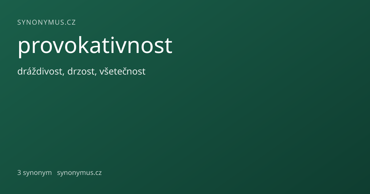 Náhled odkazu: provokativnost