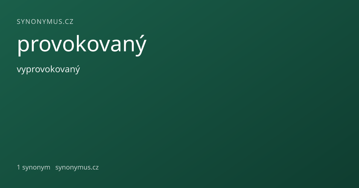 Náhled odkazu: provokovaný