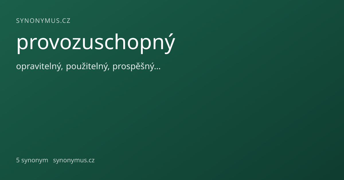 Náhled odkazu: provozuschopný