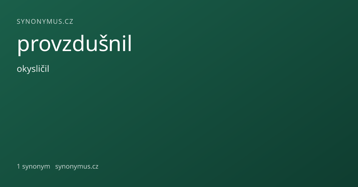 Náhled odkazu: provzdušnil