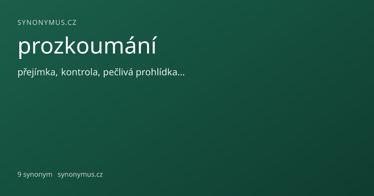 Náhled odkazu: prozkoumání