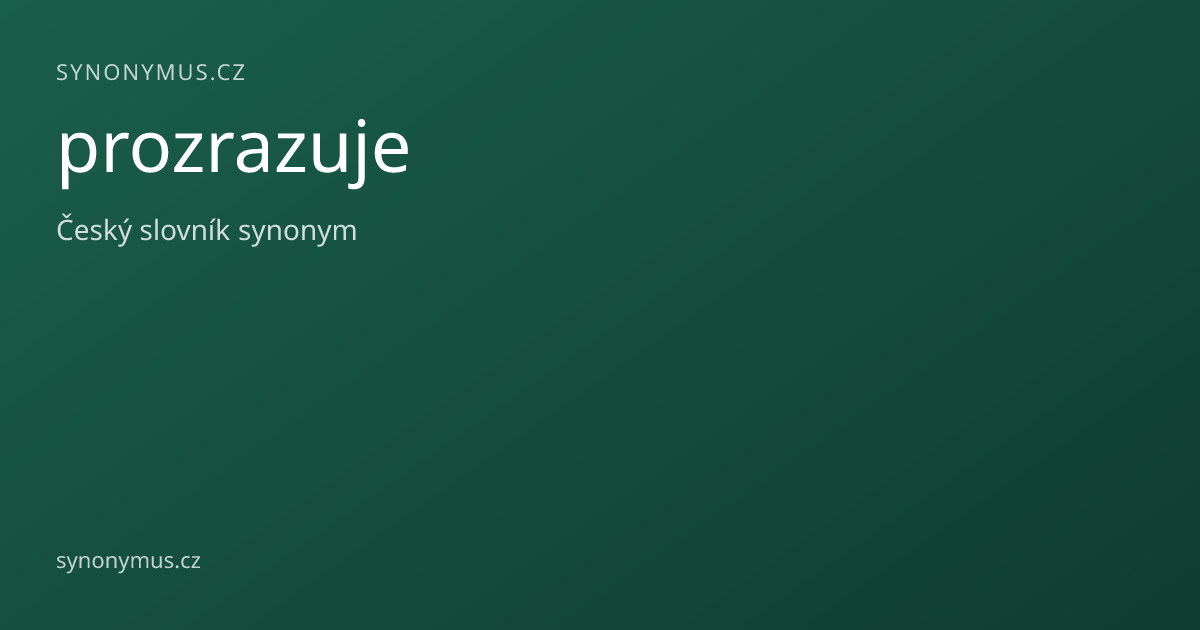 Náhled odkazu: prozrazuje