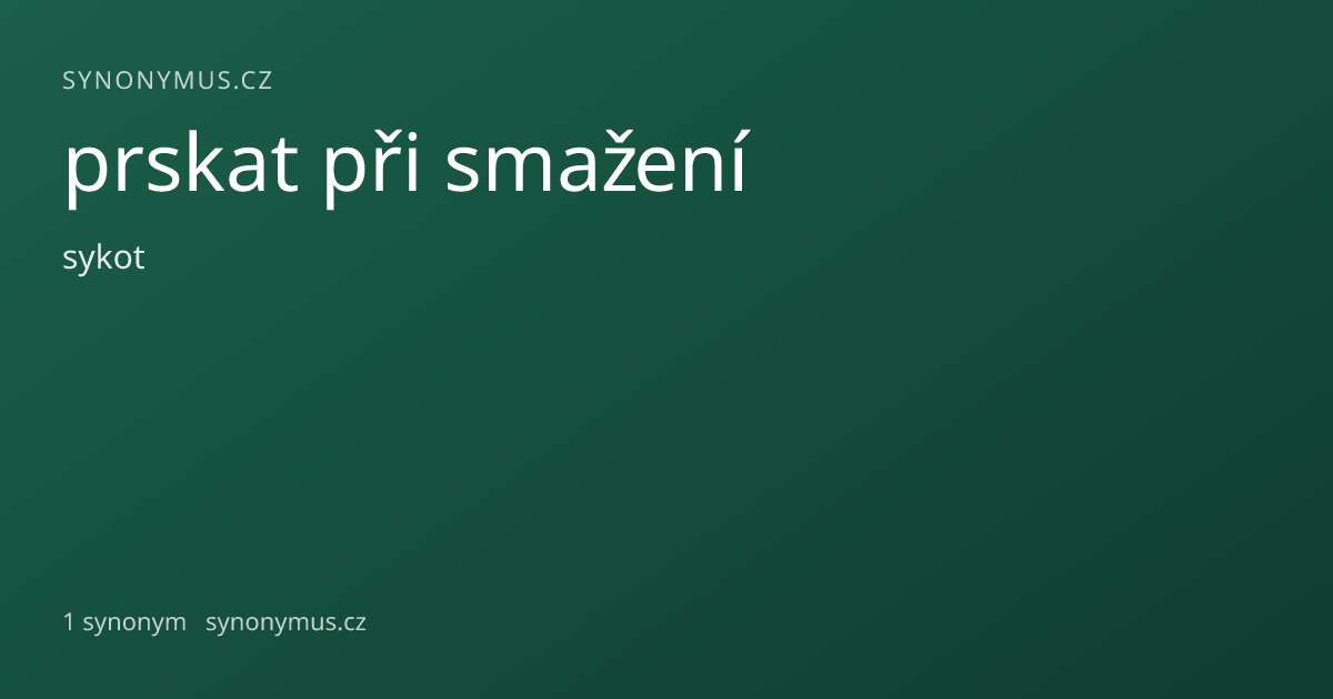 Náhled odkazu: prskat při smažení