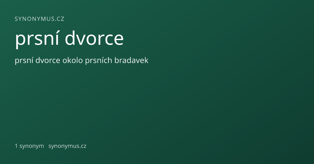 Náhled odkazu: prsní dvorce