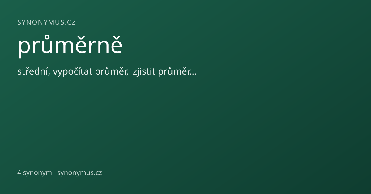 Náhled odkazu: průměrně