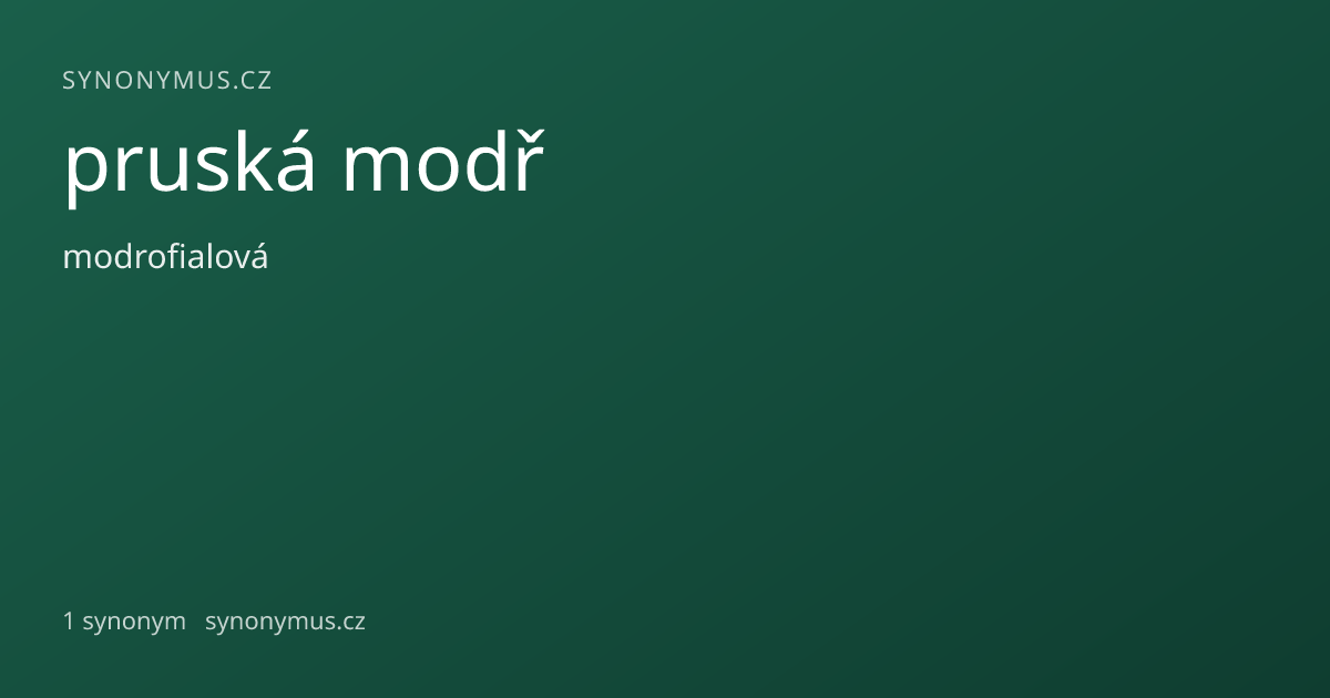 Náhled odkazu: pruská modř