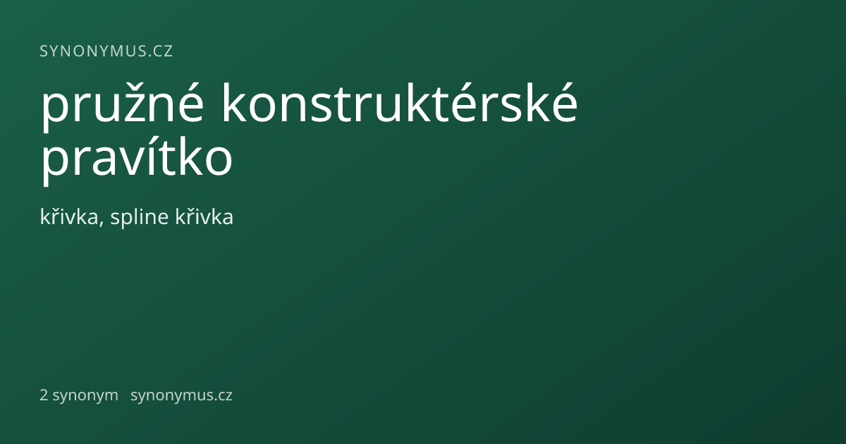 Náhled odkazu: pružné konstruktérské pravítko