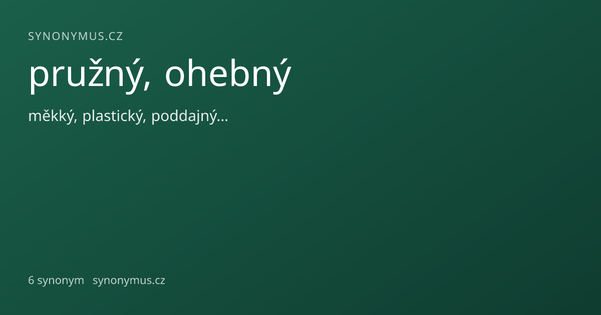 Náhled odkazu: pružný, ohebný