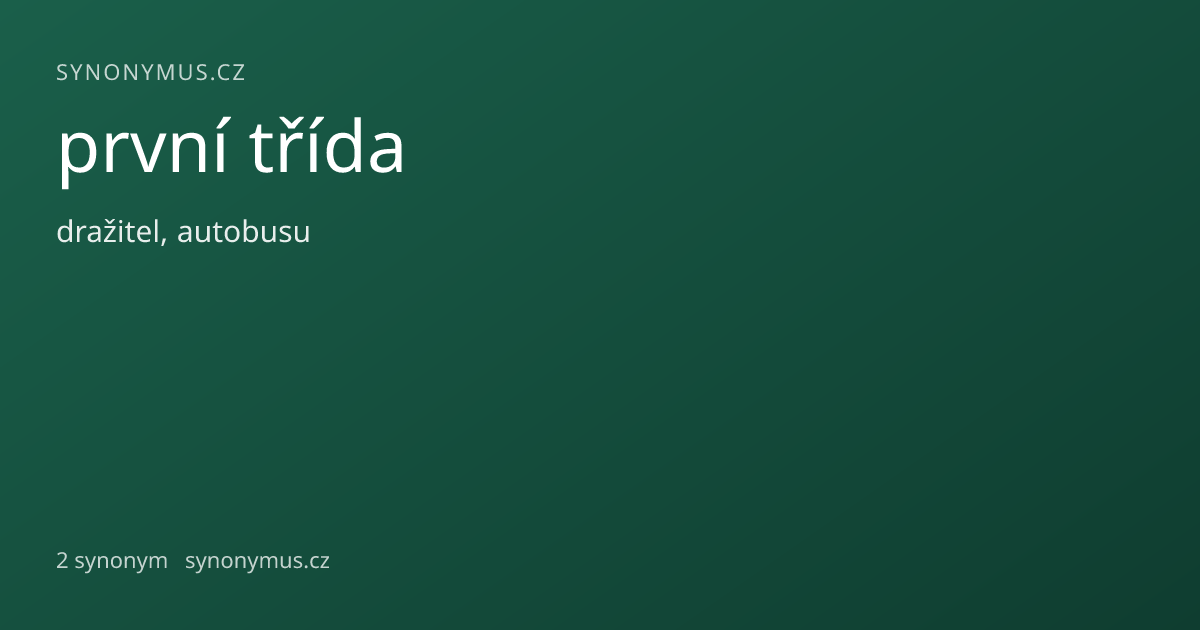 Náhled odkazu: první třída