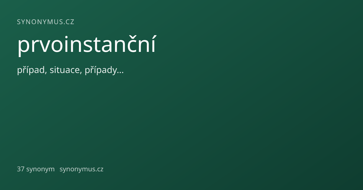 Náhled odkazu: prvoinstanční