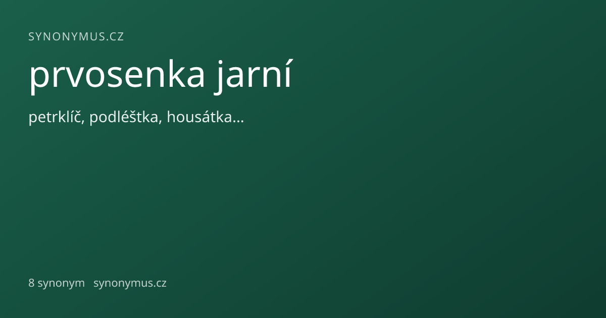 Náhled odkazu: prvosenka jarní